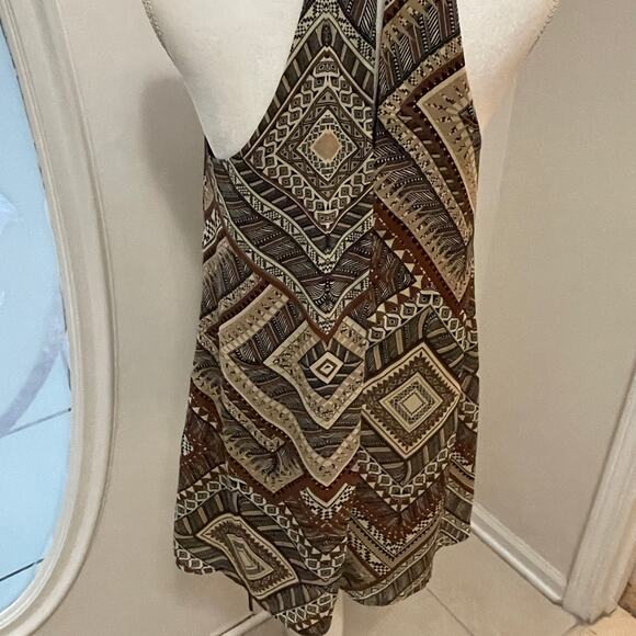 Pearl Print Off Shoulder Top Shirt Size Small Women's Blouse Tribal Print - Picture 3 of 6